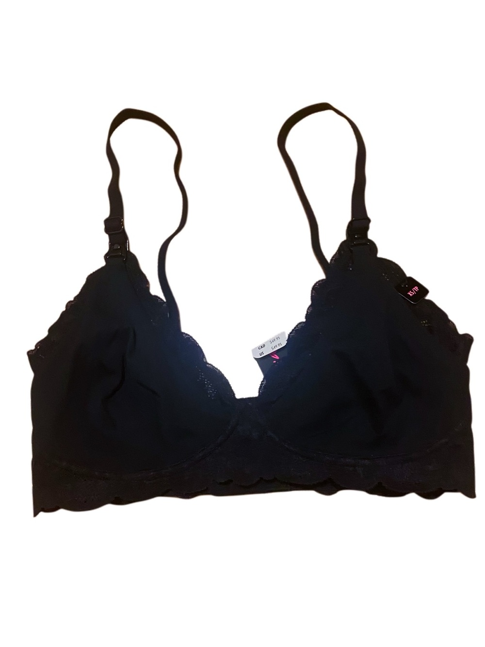 La SENZA Black Lace Wireless Bralette